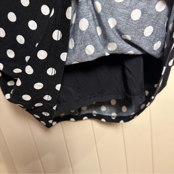 Alice + Olivia Delora Black & White Polka Dot Mini Dress Viscose Size 4 NWT - Picture 6 of 15
